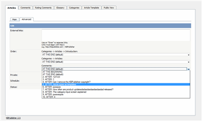 KBPublisher order category